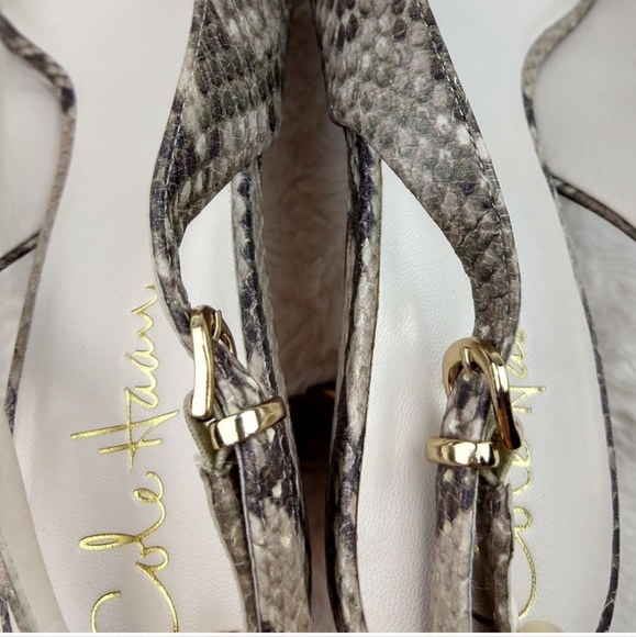 Cole Haan Nikeair Animal Print Leather Sandals - Picture 7 of 8